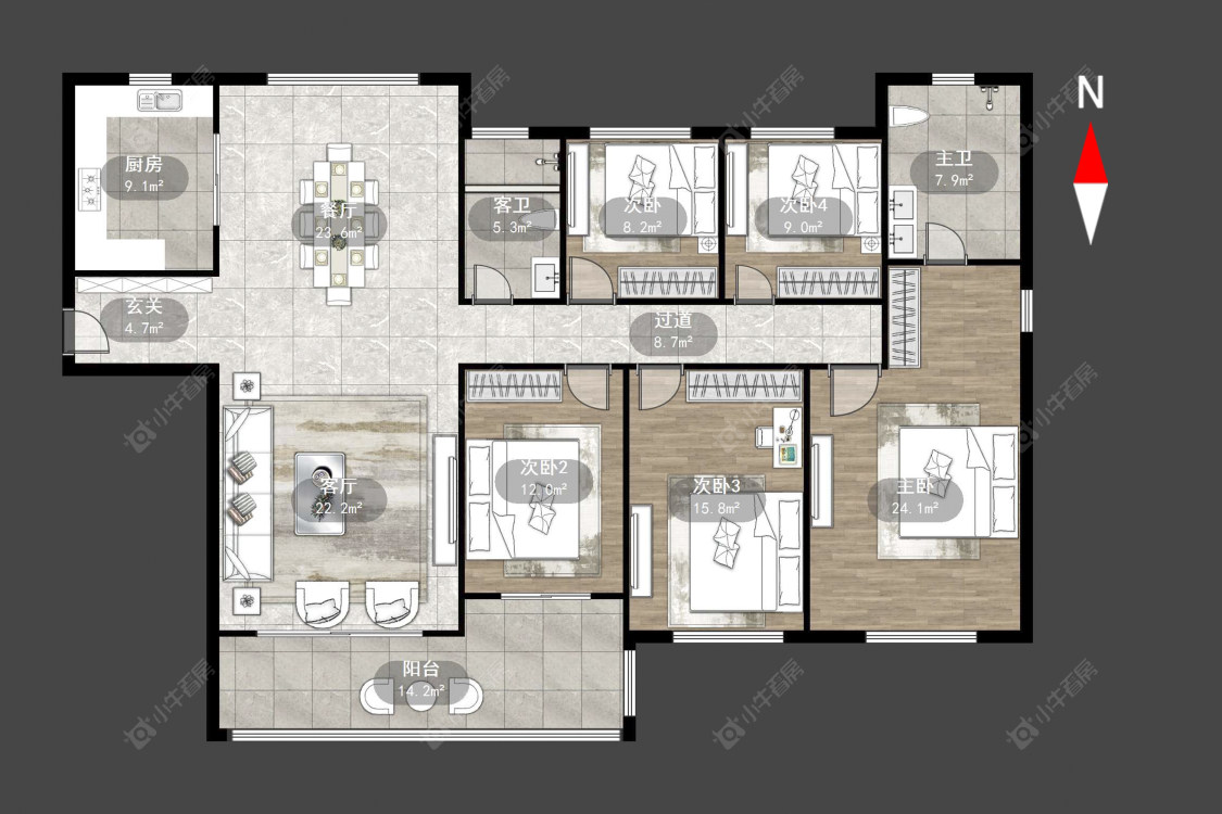 常州星河国际九区在售二手房源户型图_小牛看房