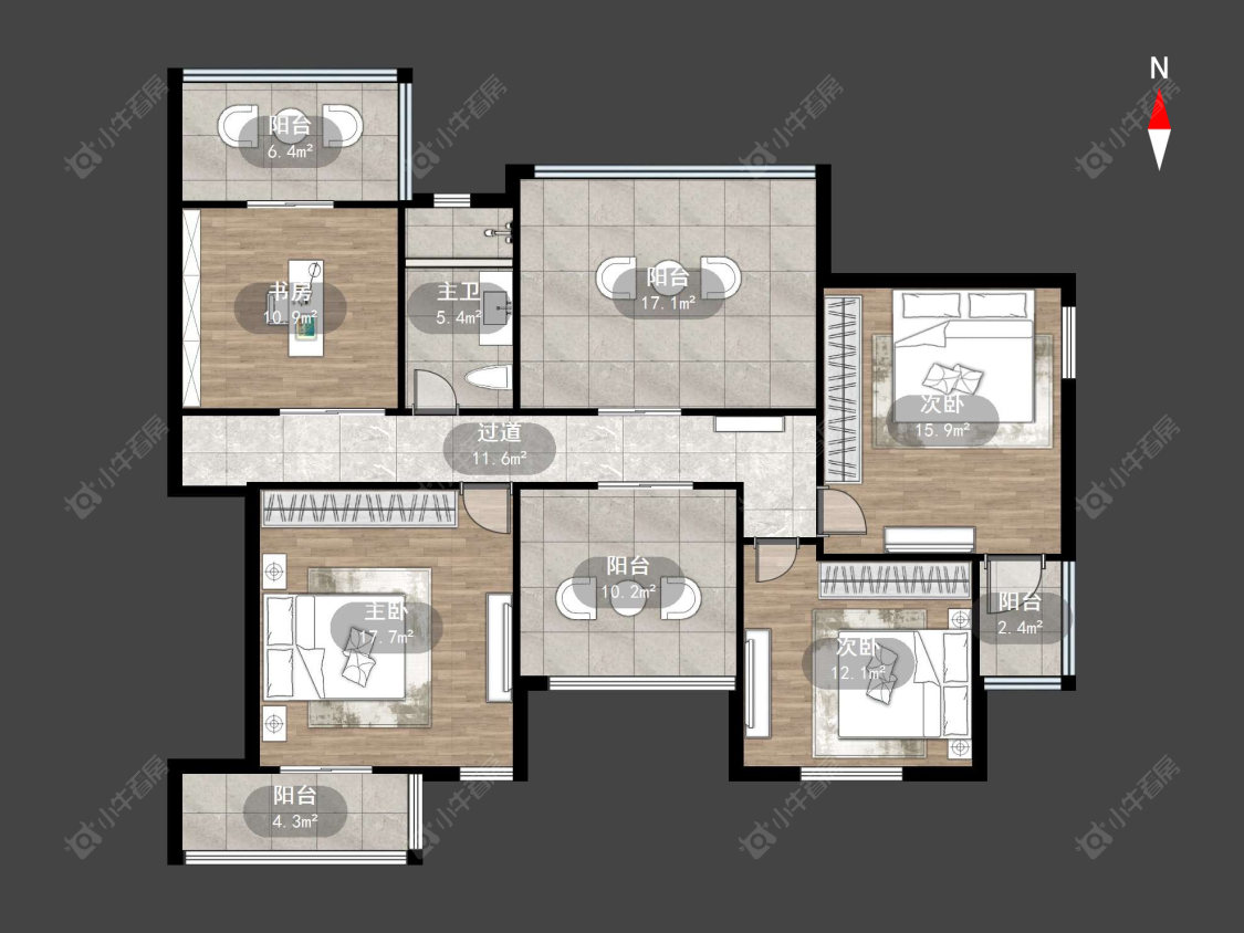 左邻右里房源户型图 常州左邻右里在售二手房源户型图_小牛看房