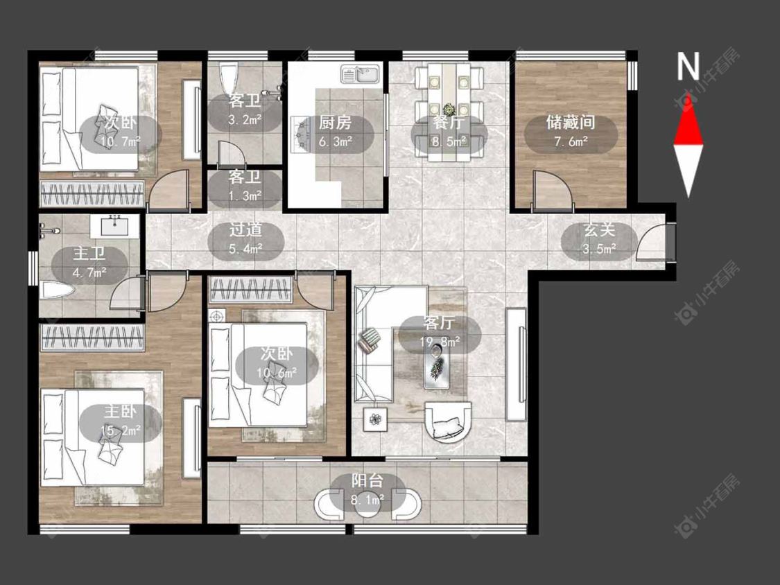 常州澳新风情街在售二手房源户型图_小牛看房