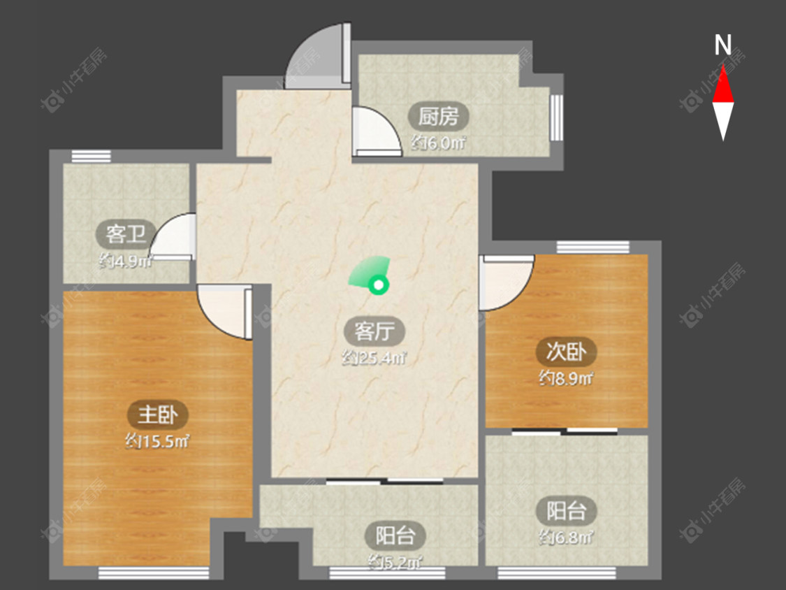 常州新城香溢澜桥二期在售二手房源户型图_小牛看房