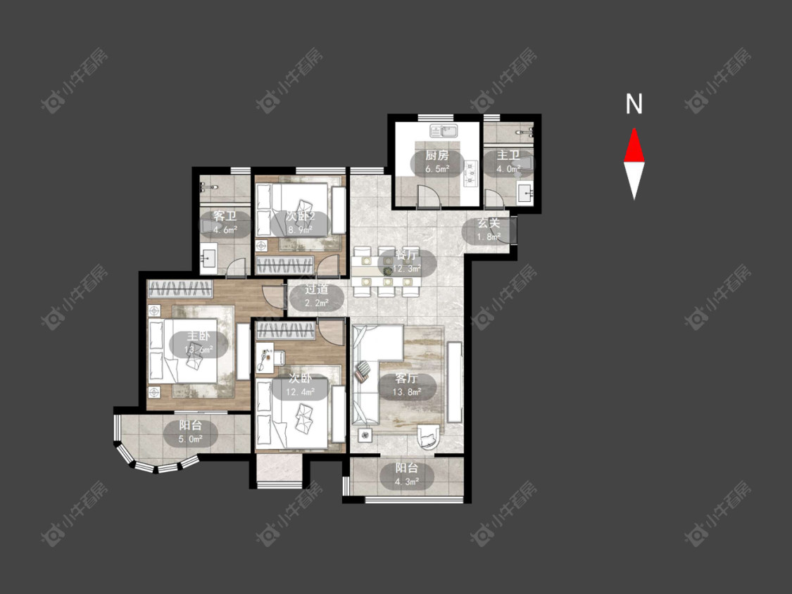 香树湾云景房源户型图 常州香树湾云景在售二手房源户型图_小牛看房