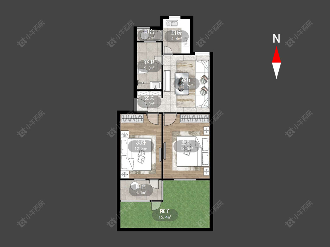 常州建材新村在售二手房房源户型图_小牛看房