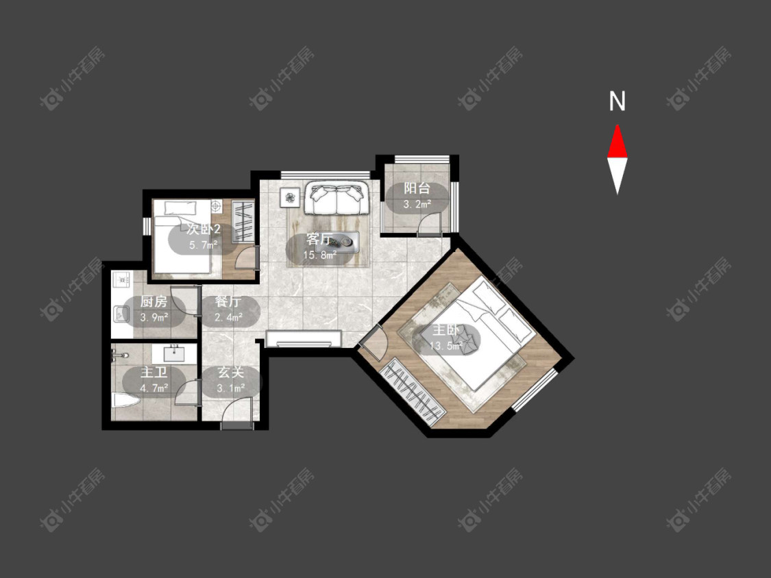 常州侨光苑在售二手房源户型图_小牛看房