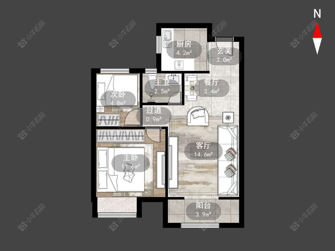 清云澜湾A区房源户型图 常州清云澜湾A区在售二手房源户型图_小牛看房