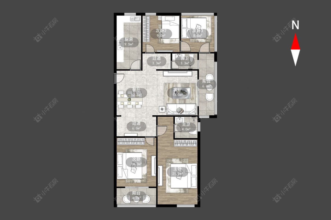 常州绿地香颂花园在售二手房源户型图_小牛看房