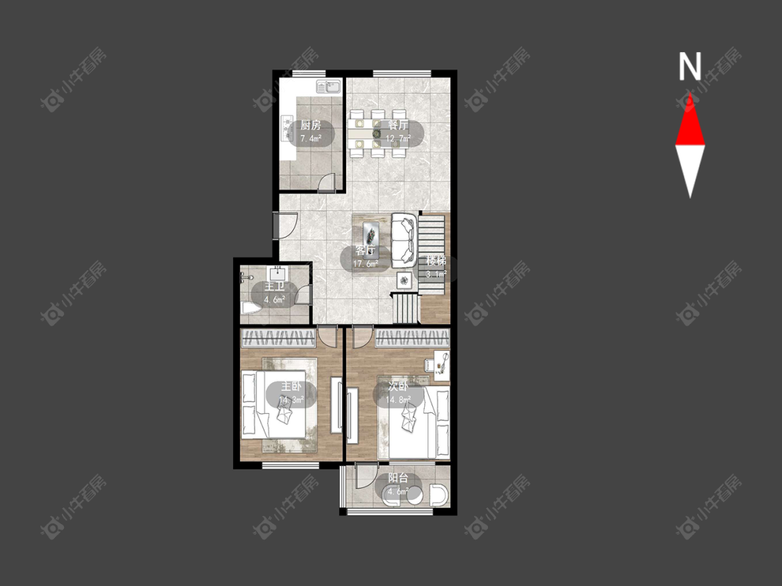 常州前桥新村在售二手房源户型图_小牛看房