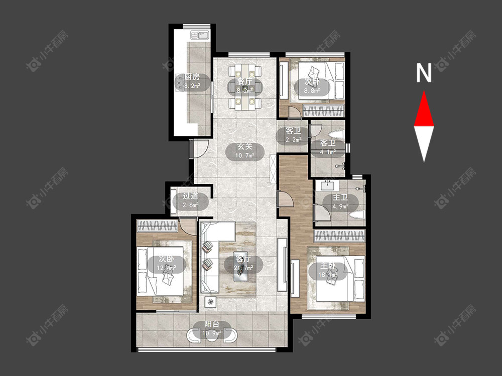 绿城江南里房源户型图 常州绿城江南里在售二手房源户型图_小牛看房