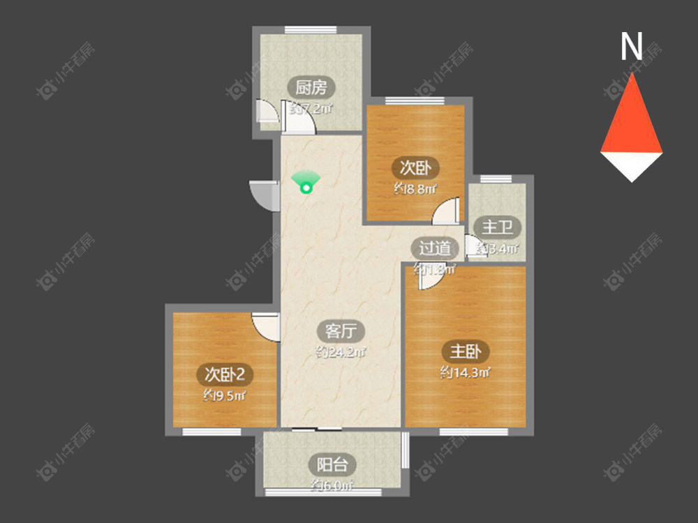 常州锦阳花苑在售二手房源户型图_小牛看房