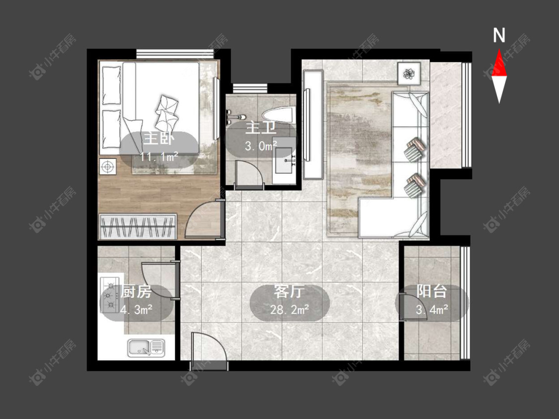常州清潭商业中心在售二手房源户型图_小牛看房