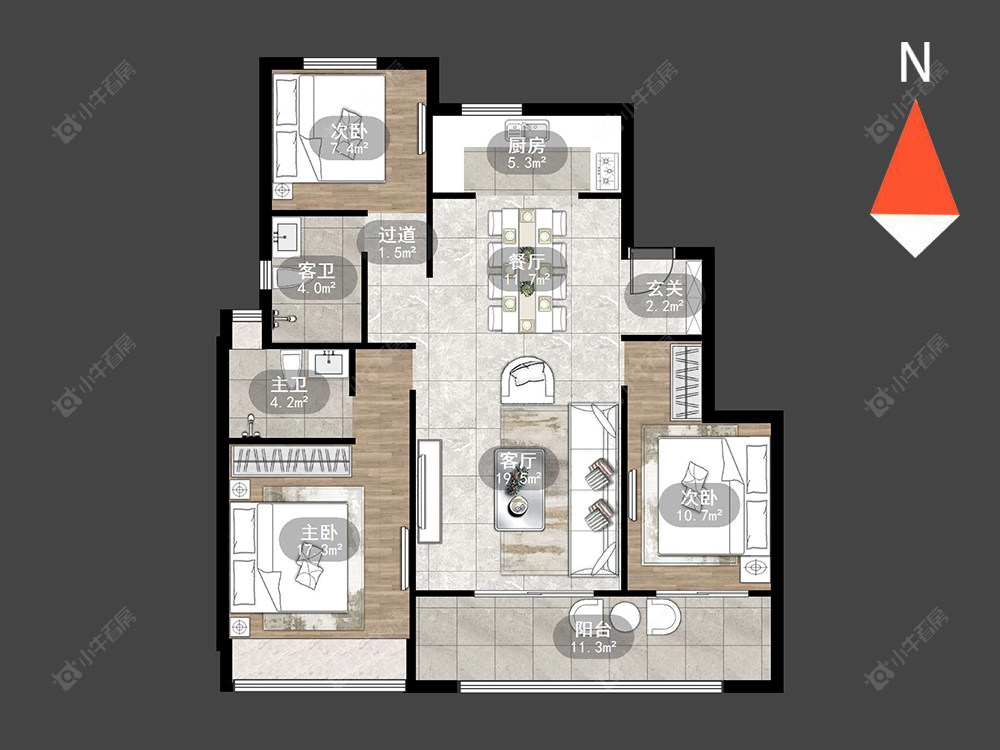常州美的翰林府在售二手房源_小牛看房