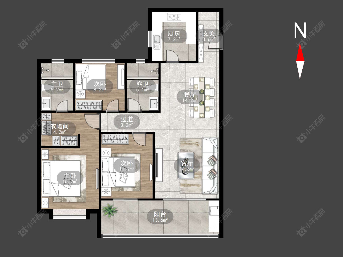常州泰和之春在售二手房源户型图_小牛看房