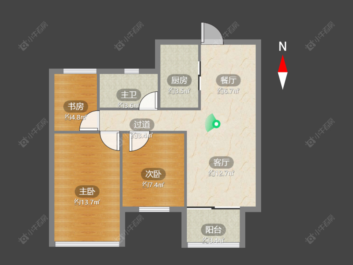 常州凯尔锋度在售二手房源户型图_小牛看房