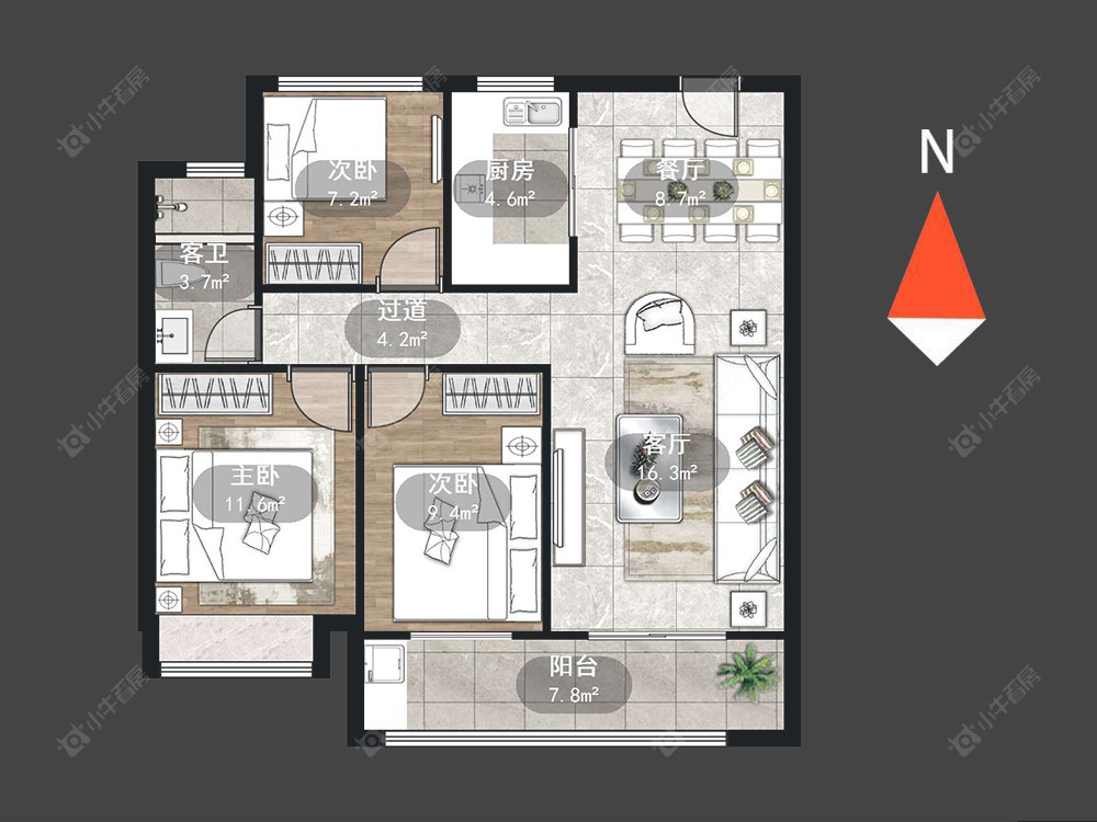 MOOC星光城二期房源户型图 常州MOOC星光城二期在售二手房源户型图_小牛看房