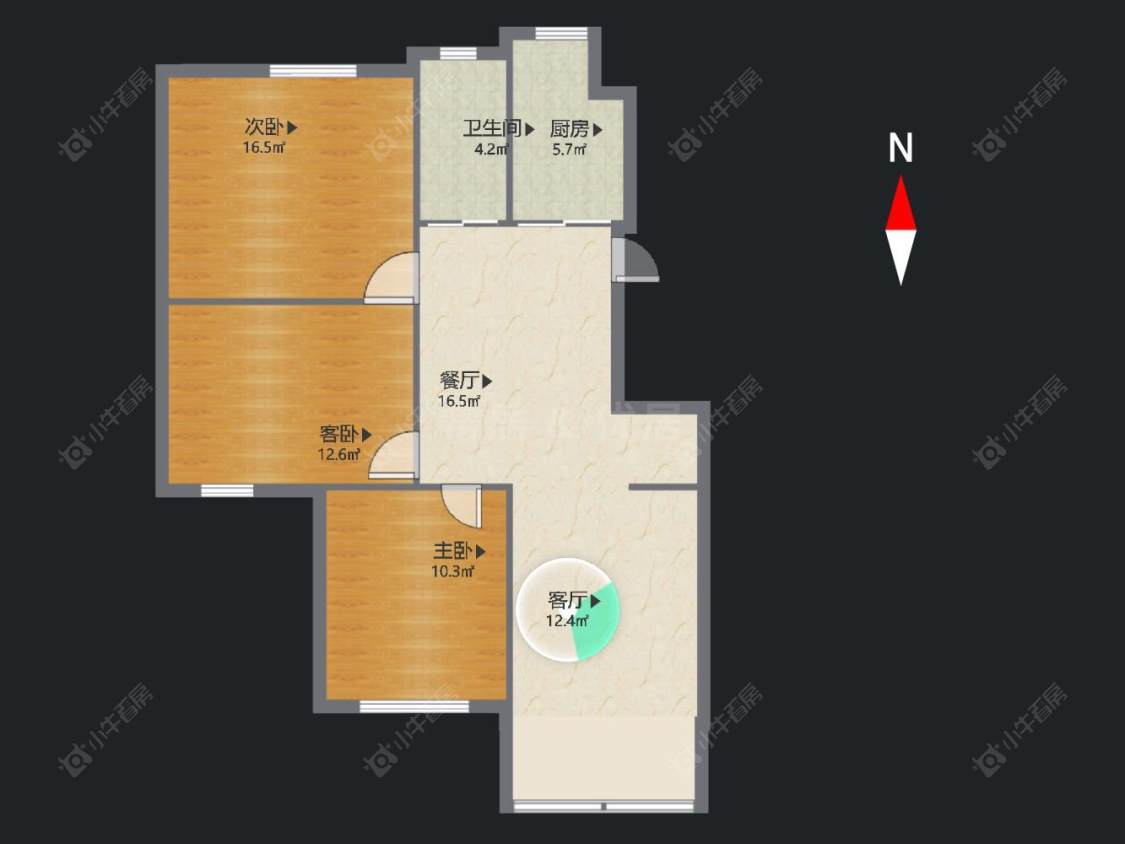 玲珑花园房源户型图 常州玲珑花园在售二手房源户型图_小牛看房