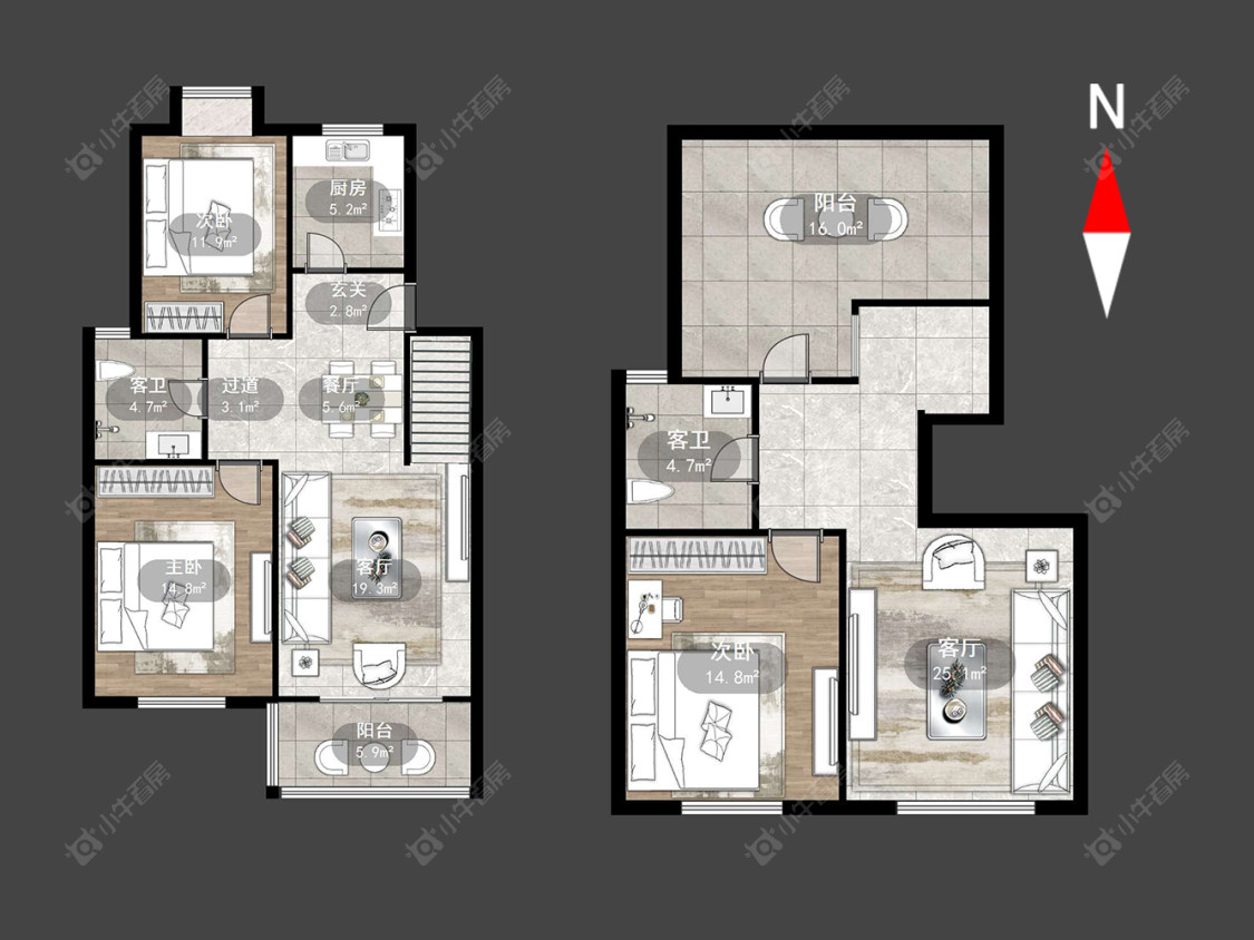 常州星鑫家园二期在售二手房源户型图_小牛看房