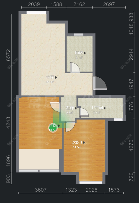 常州新城南都花海在售二手房源户型图_小牛看房