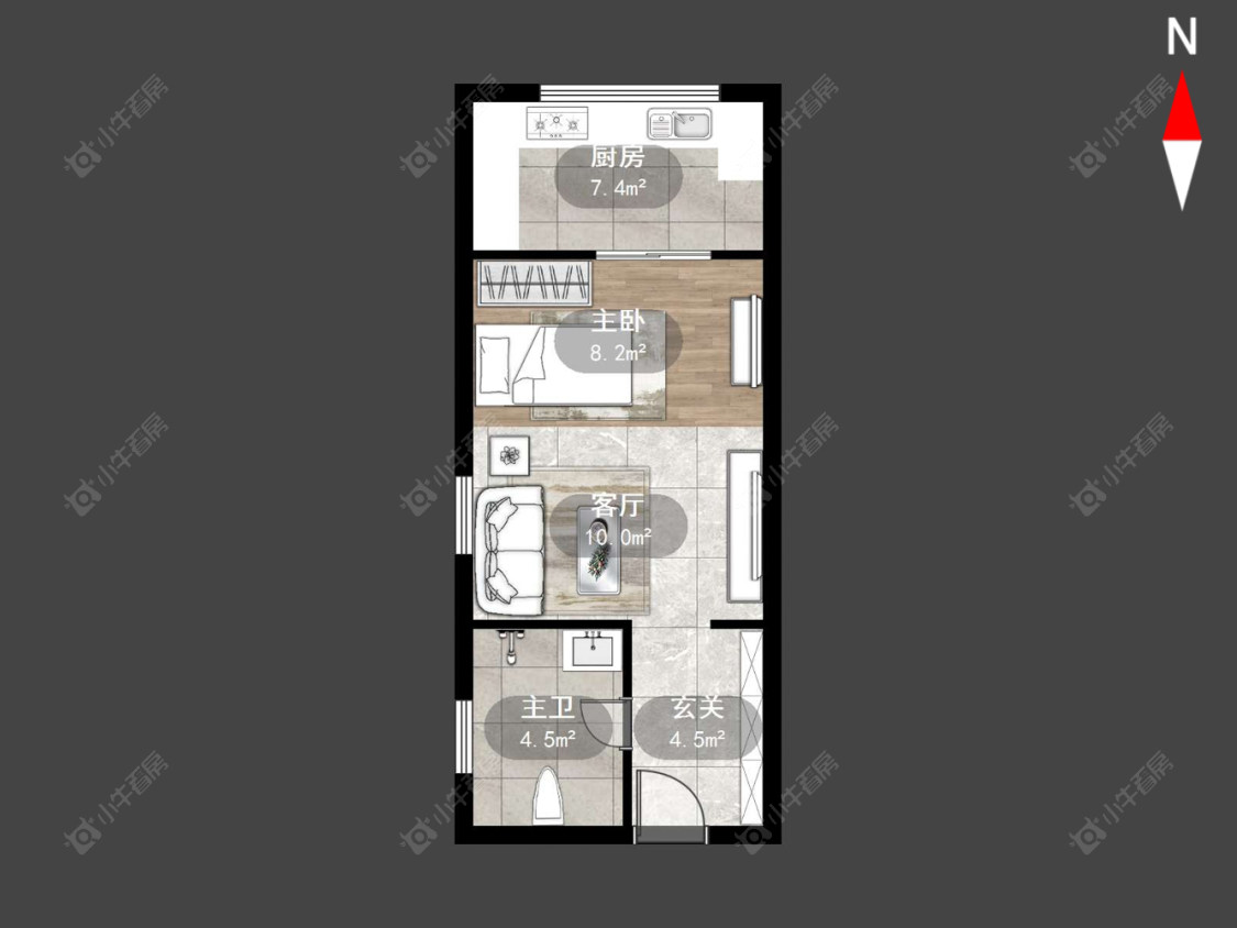 吾悦国际房源户型图 常州吾悦国际在售二手房源户型图_小牛看房