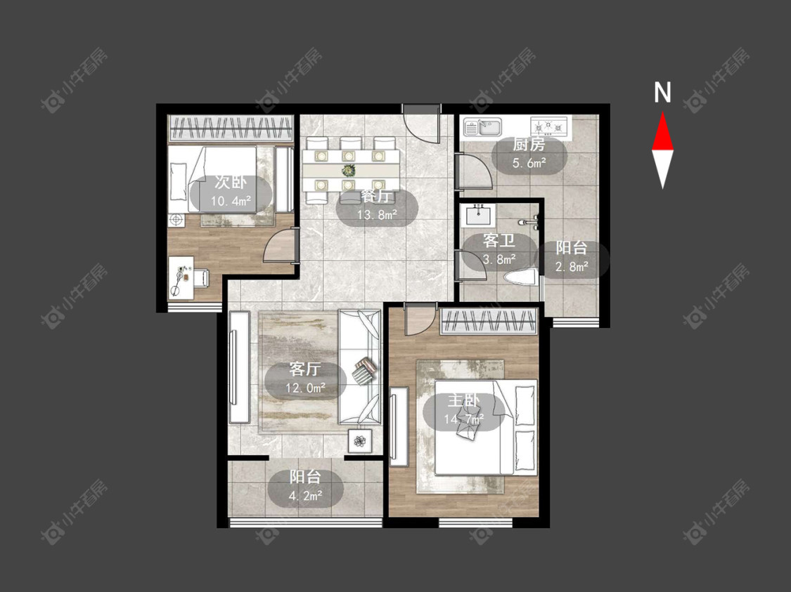 香缇湾花园房源户型图 常州香缇湾花园在售二手房源户型图_小牛看房