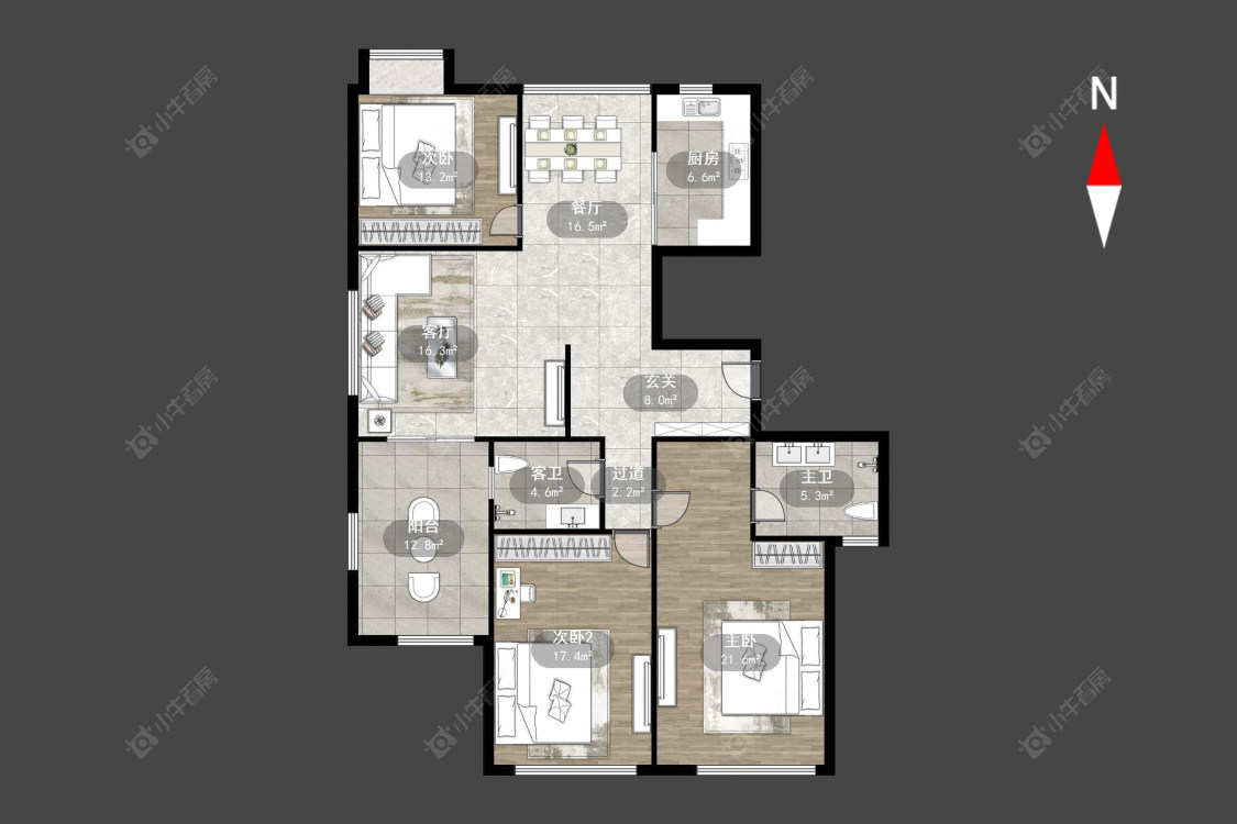 新城南都花海房源户型图 常州新城南都花海在售二手房源户型图_小牛看房