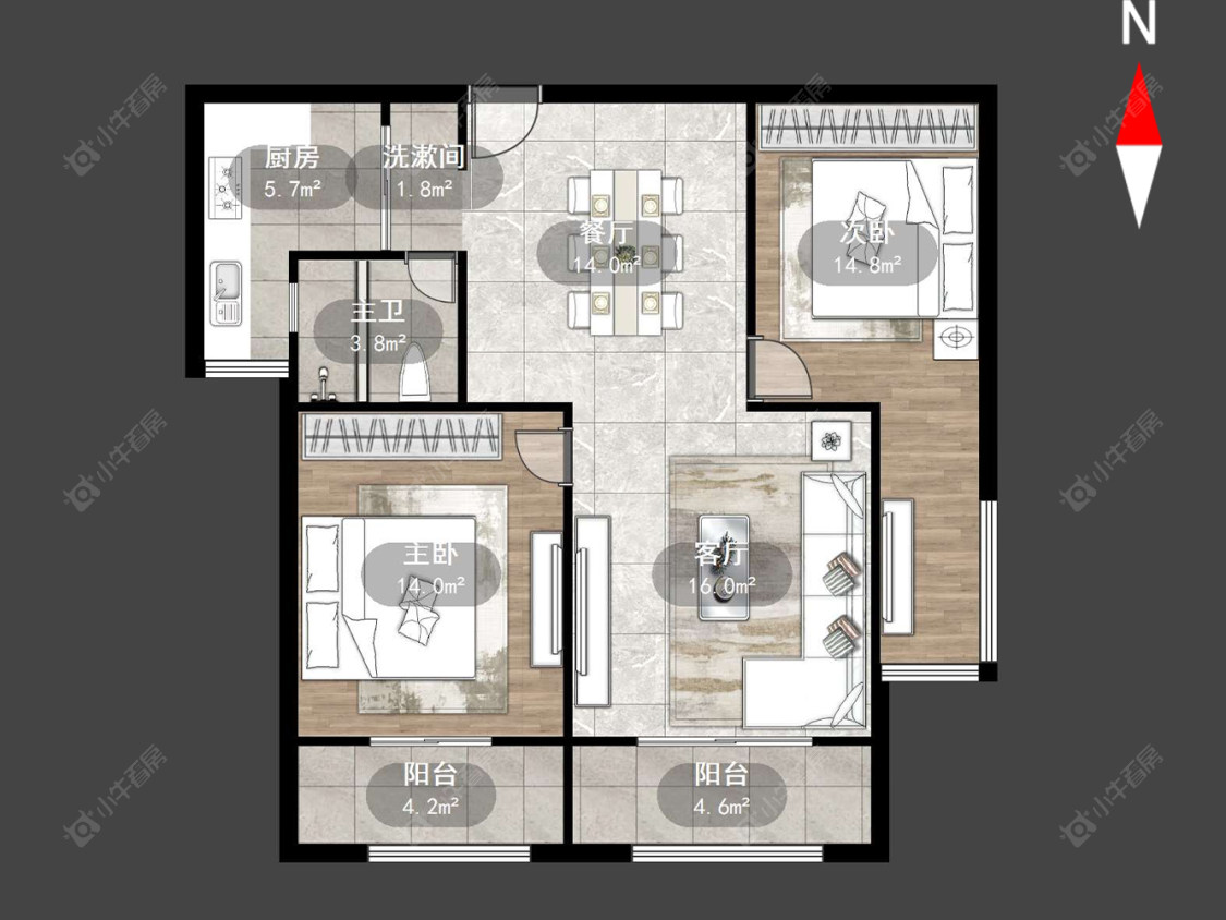 水晶城房源户型图 常州水晶城在售二手房源户型图_小牛看房