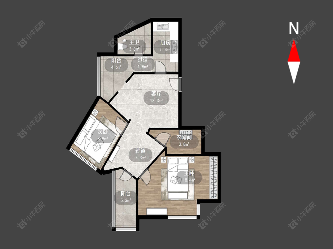 常州侨光苑在售二手房源户型图_小牛看房