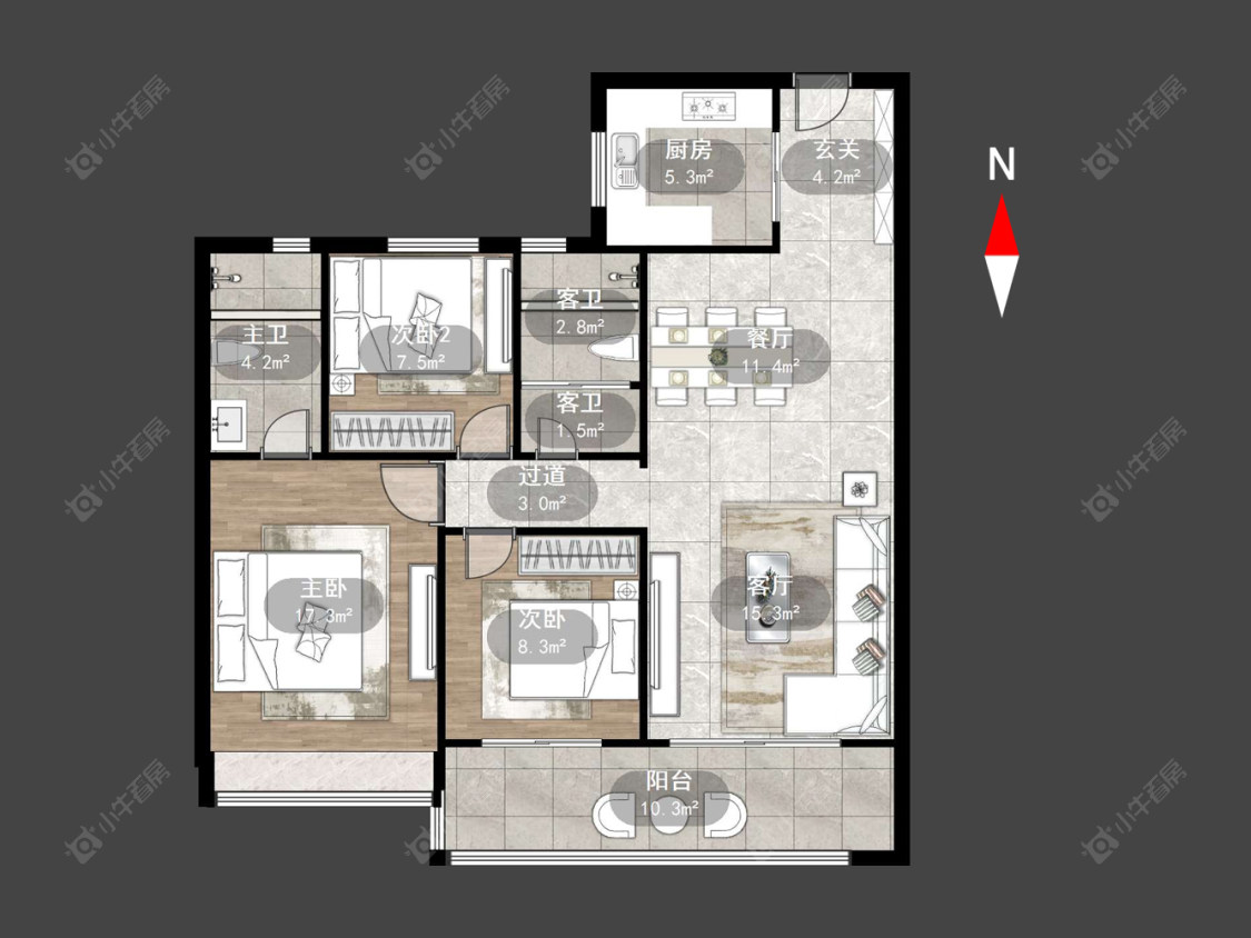 碧桂园壹号天禧房源户型图 常州碧桂园壹号天禧在售二手房源户型图_小牛看房