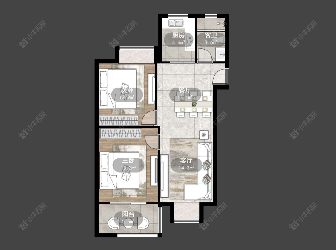 百馨西苑一二期房源户型图 常州百馨西苑一二期在售二手房源户型图_小牛看房