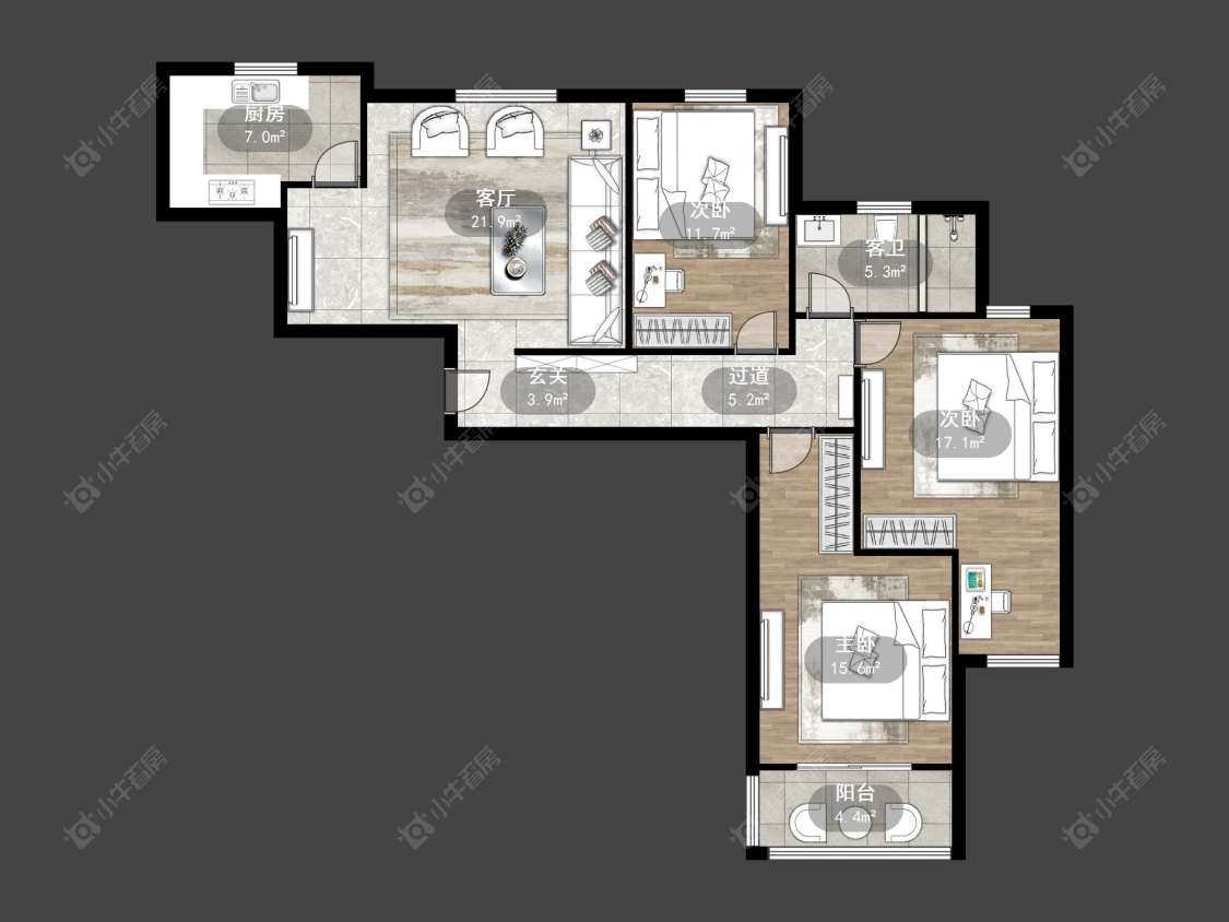 东南新城房源户型图 丹阳东南新城在售二手房源户型图_小牛看房