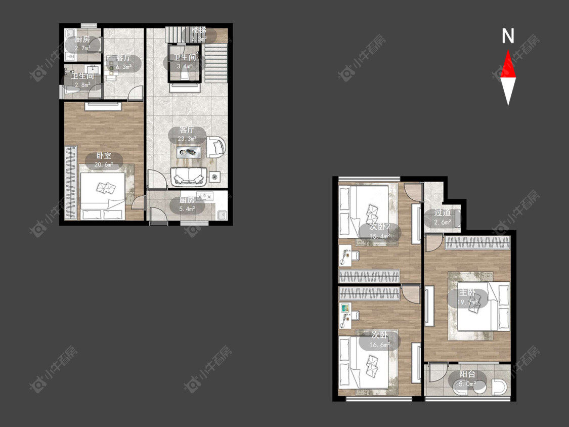 常州永红村委在售二手房源户型图_小牛看房
