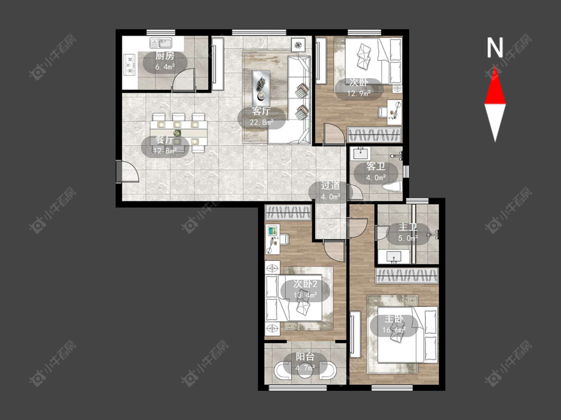 常州玲珑花园在售二手房源户型图_小牛看房