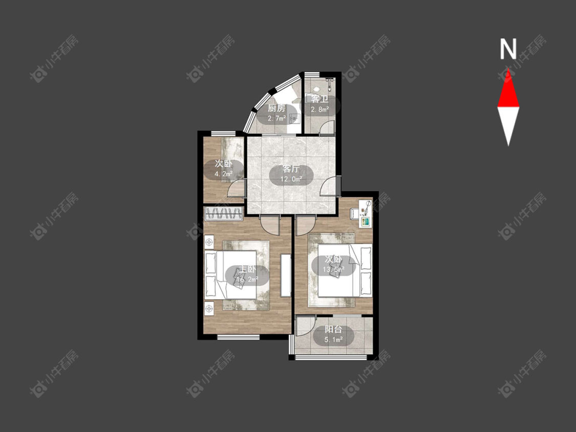 常州翠竹新村南区在售二手房房源户型图_小牛看房