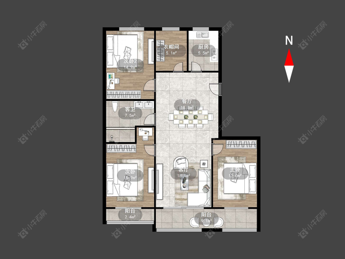 常州红梅新村在售二手房源户型图_小牛看房