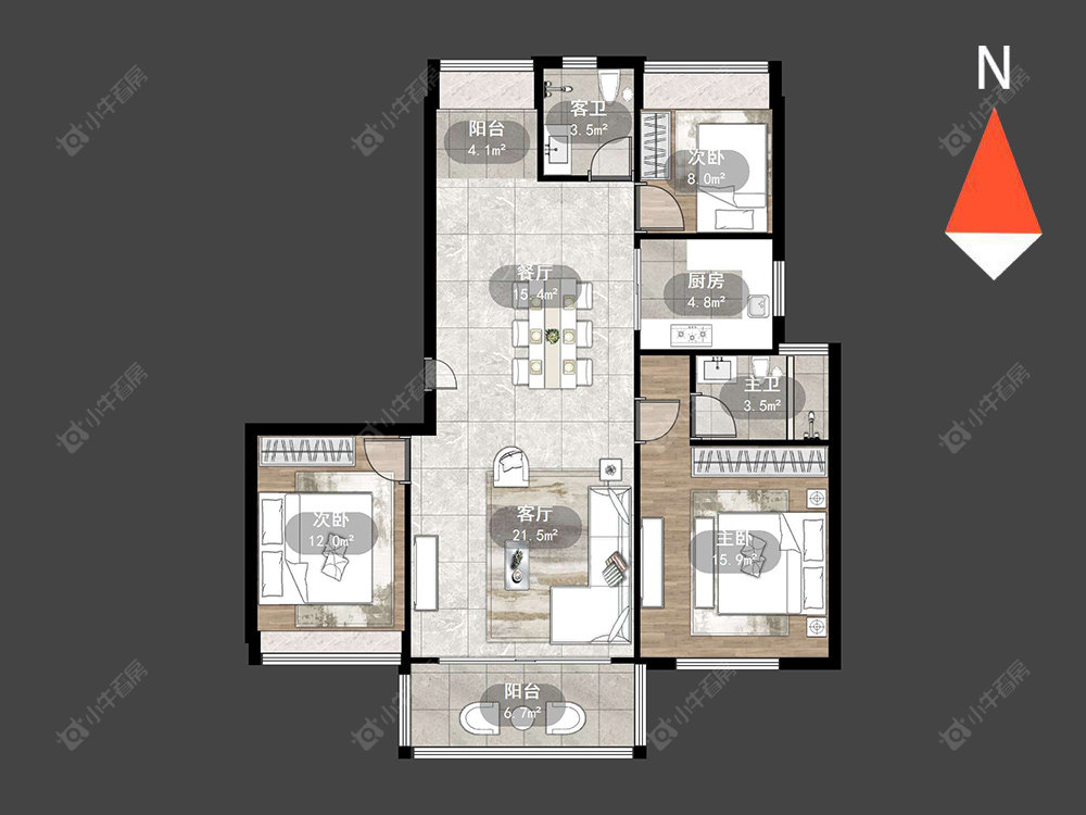 碧桂园浅水湾房源户型图 常州碧桂园浅水湾在售二手房源户型图_小牛看房
