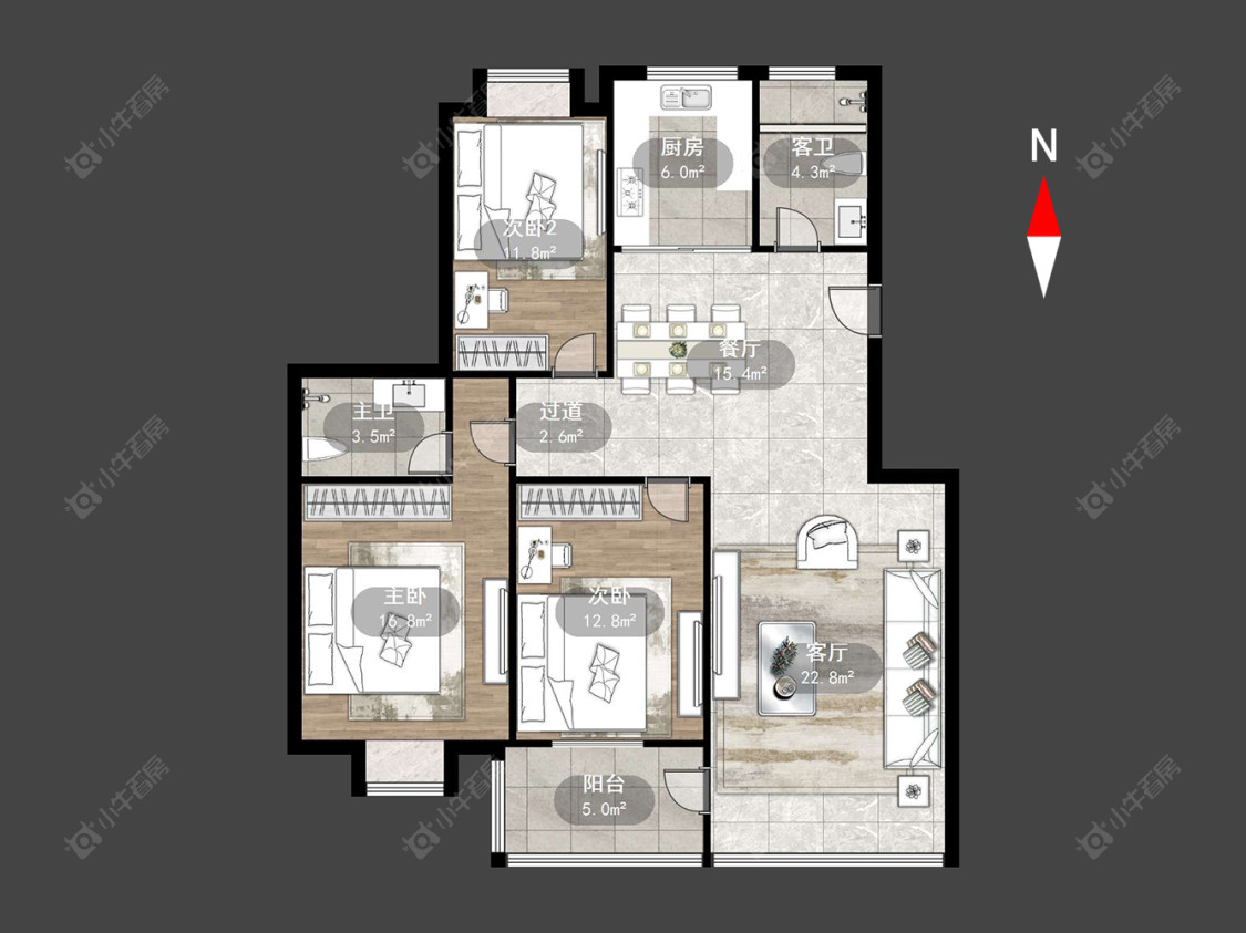 常州永宁花园在售二手房源户型图_小牛看房