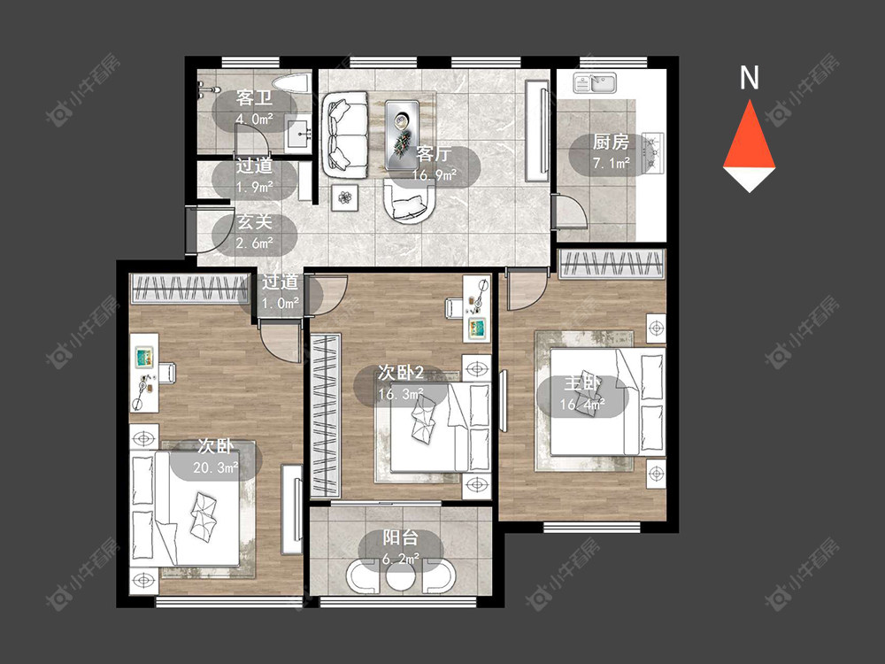 常州定安路商住楼在售二手房源户型图_小牛看房
