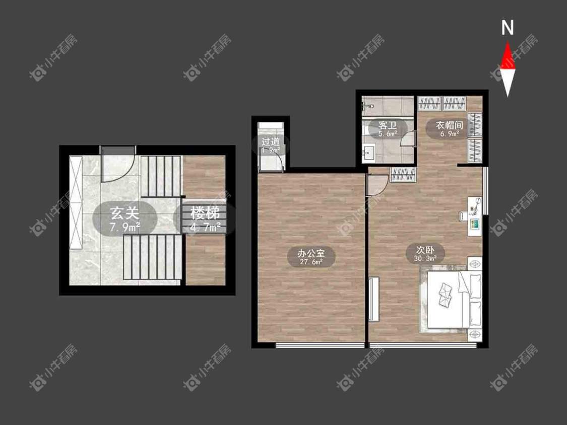 常州世茂广场在租房源户型图_小牛看房