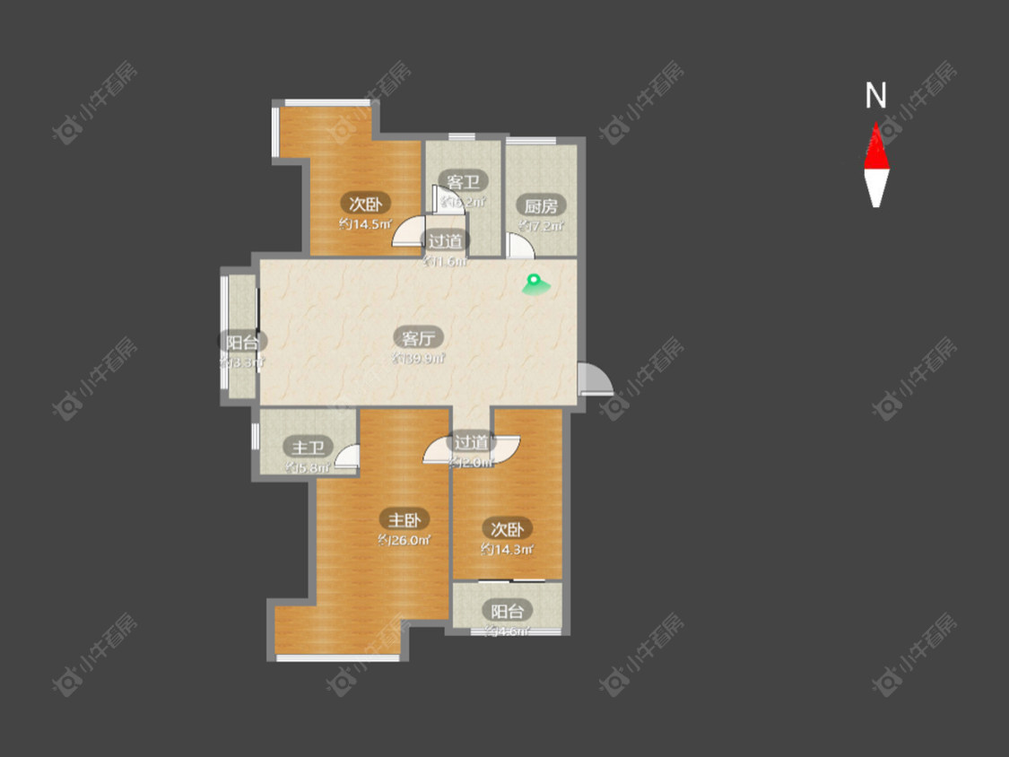 常州乾盛兰庭在售二手房源户型图_小牛看房