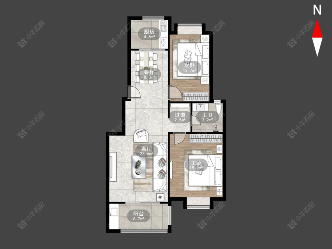 常州锦江丽都花园南区在售二手房房源户型图_小牛看房