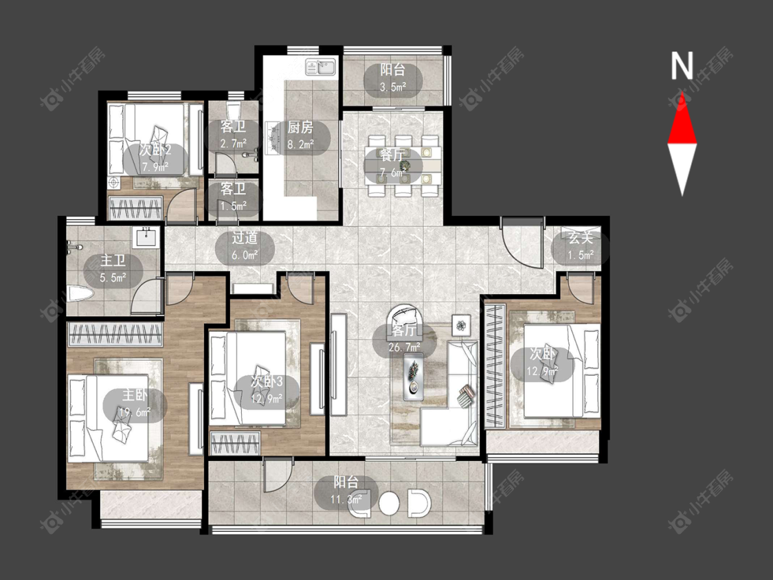常州朗诗熙华府在售二手房源户型图_小牛看房