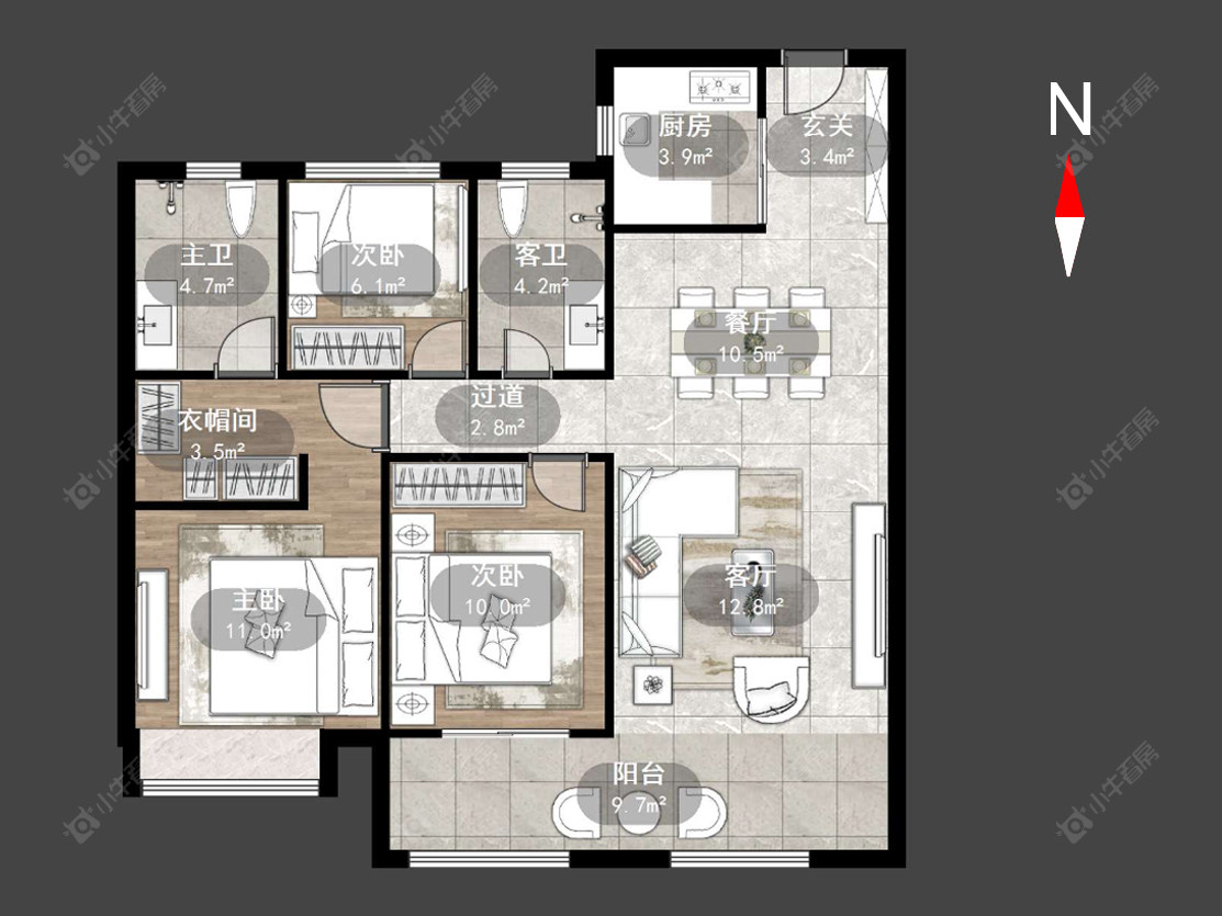 璞樾门第房源户型图 常州璞樾门第在售二手房源户型图_小牛看房