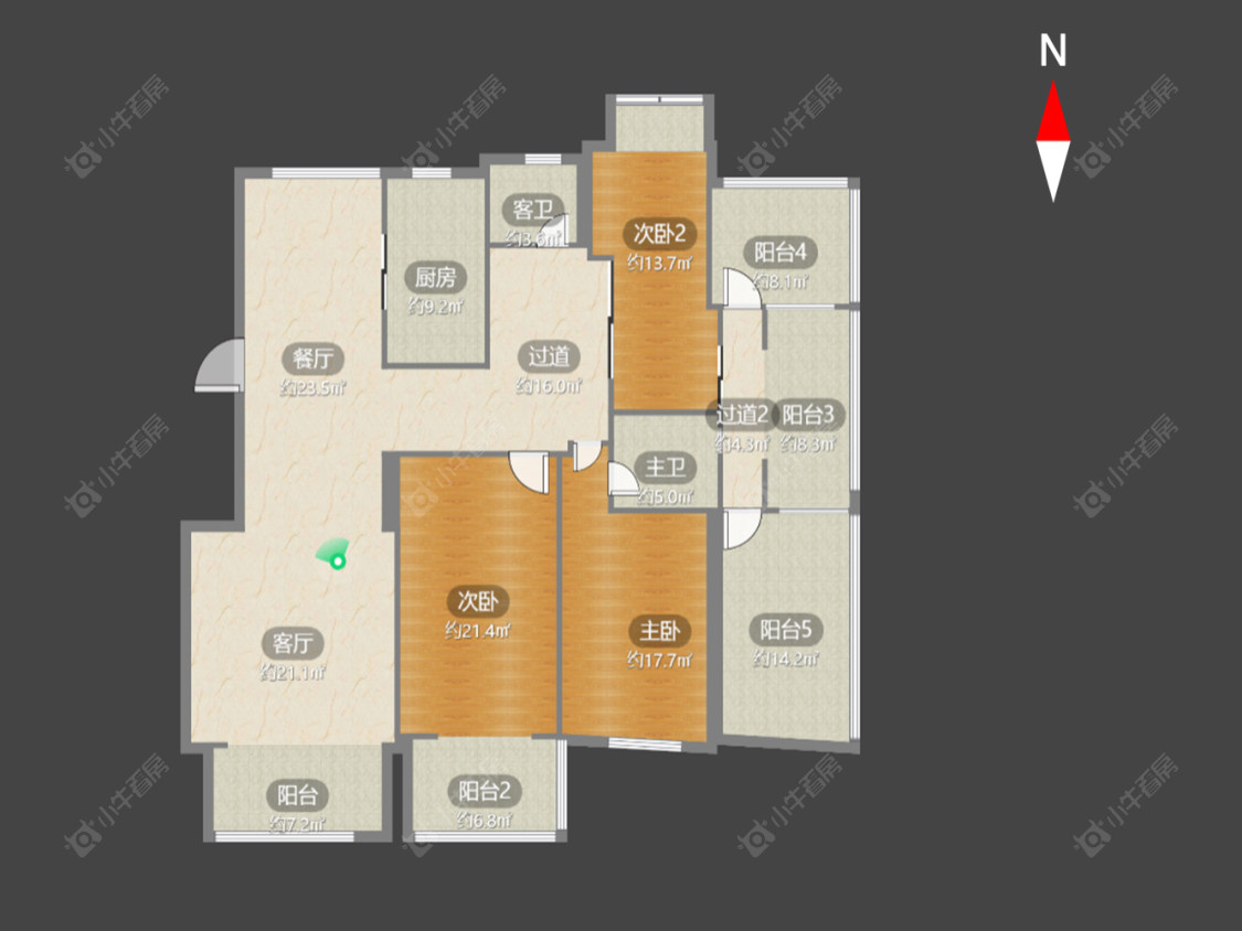 常州金源福地在售二手房源户型图_小牛看房