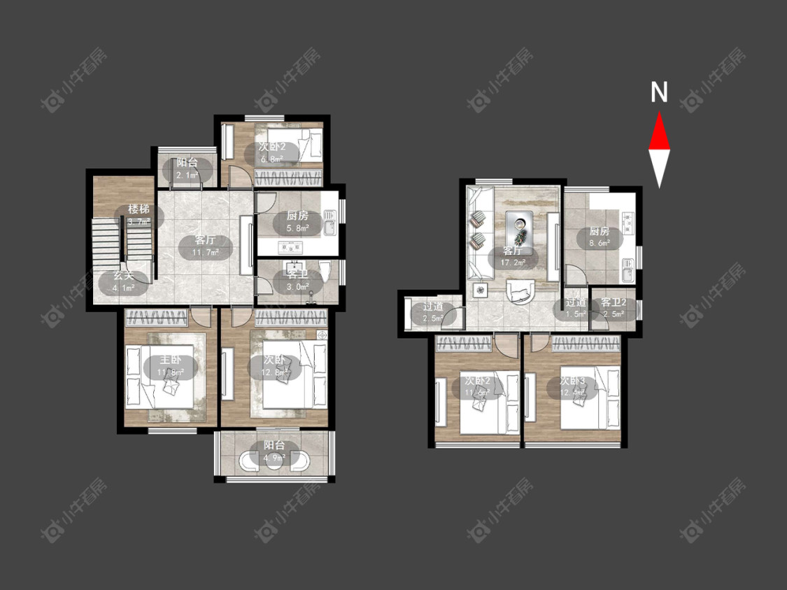常州红梅东村在售二手房源户型图_小牛看房