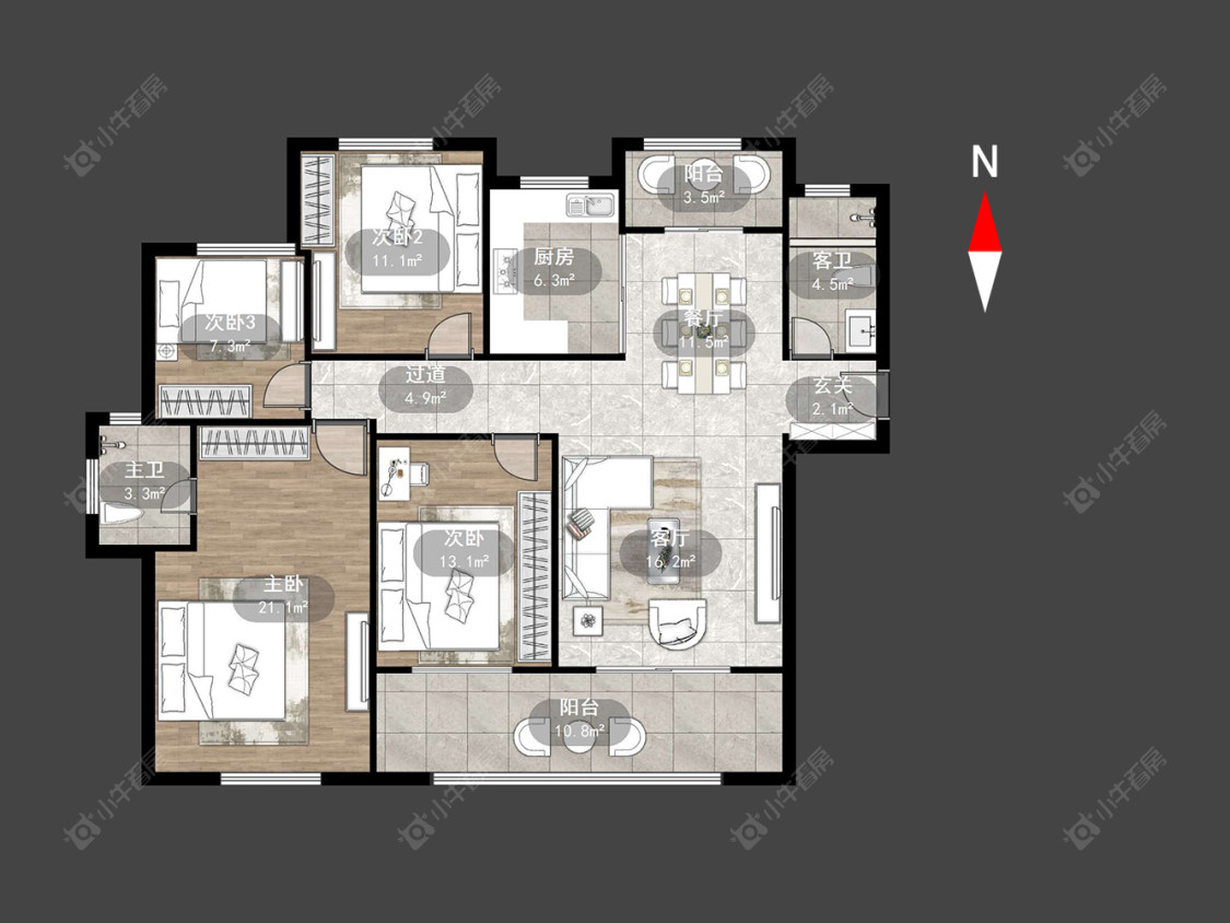 常州嘉禾尚郡在售二手房源户型图_小牛看房