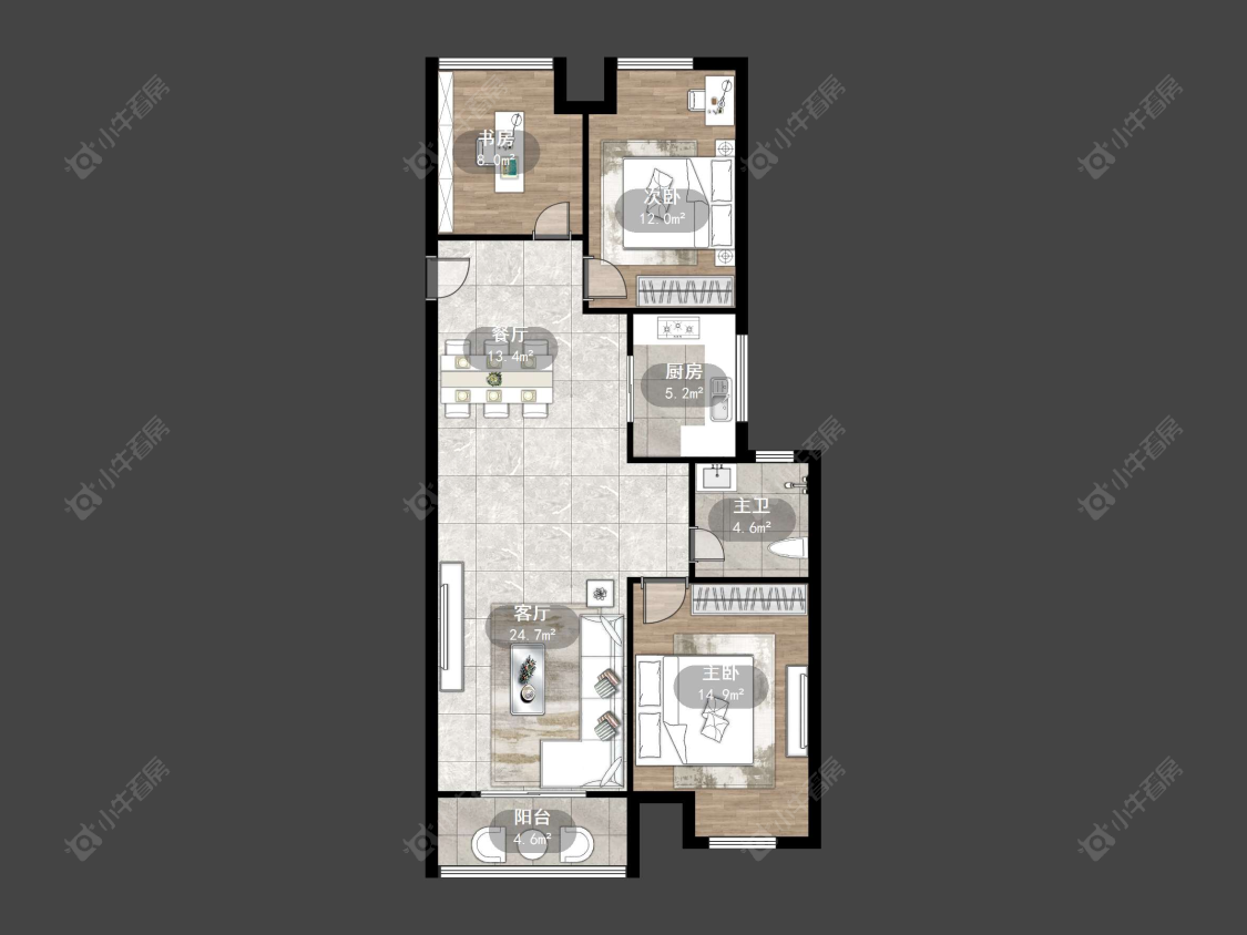 丹阳华都幸福里在售二手房源户型图_小牛看房
