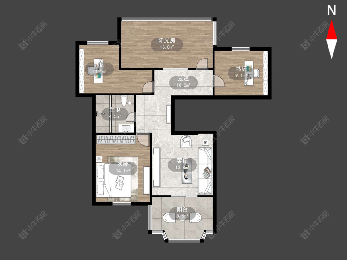 常州怀德苑在售二手房源户型图_小牛看房