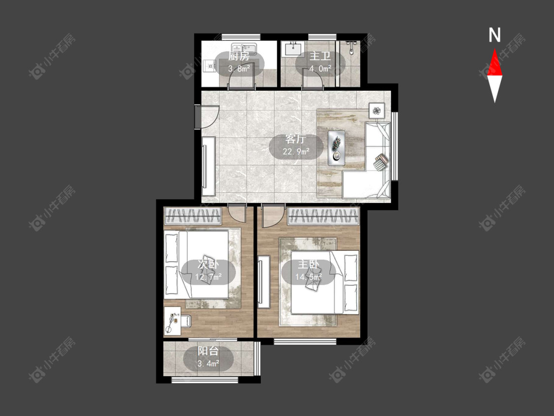 常州沈家花苑在售二手房源户型图_小牛看房