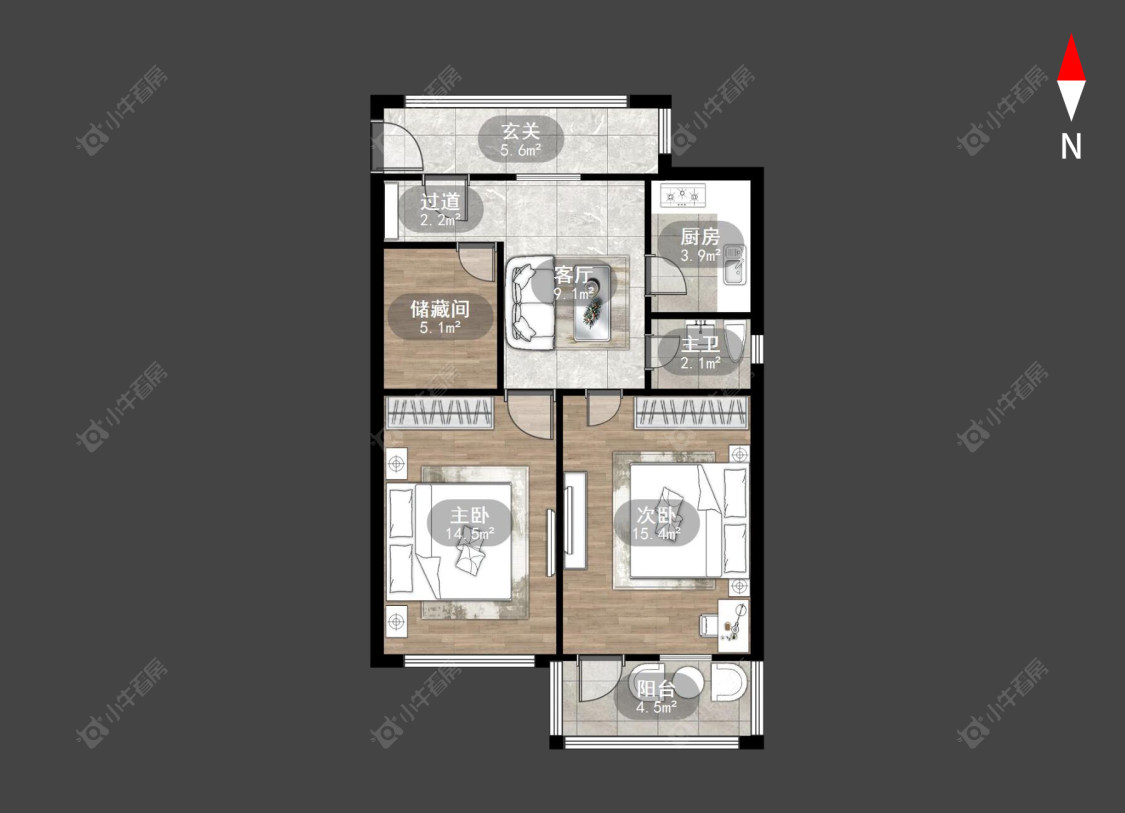 常州劳动新村南区在售二手房房源户型图_小牛看房