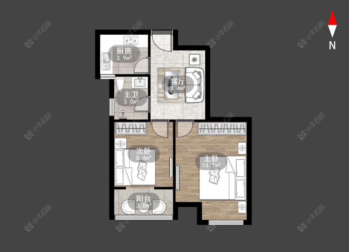 常州九洲新家园在售二手房房源户型图_小牛看房