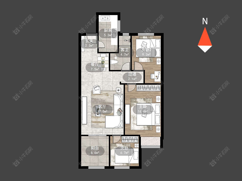 常发御龙山花园房源户型图 常州常发御龙山花园在售二手房源户型图_小牛看房