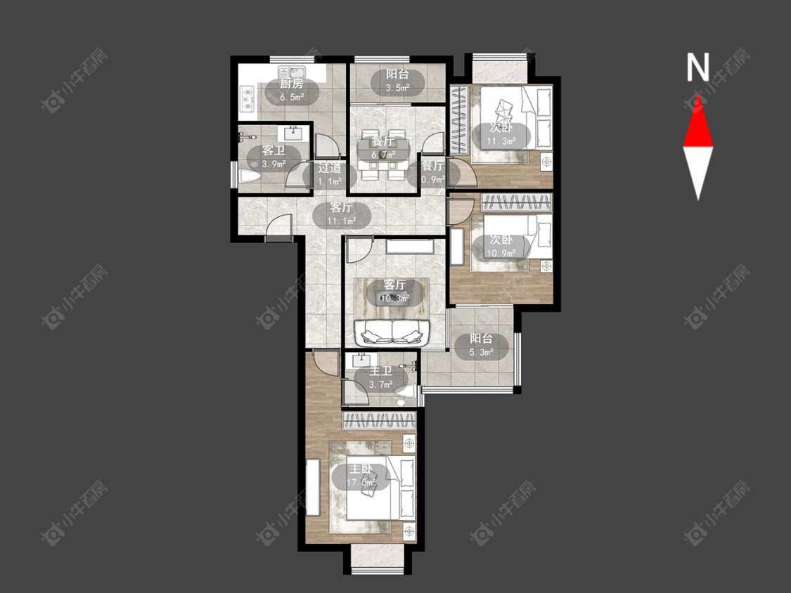 常州泰盈八千里在售二手房源户型图_小牛看房